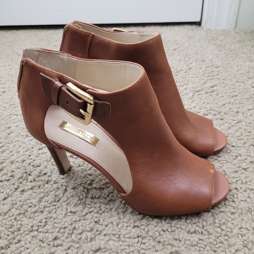 Louise Et Cie Peep Toe Bootie Heel